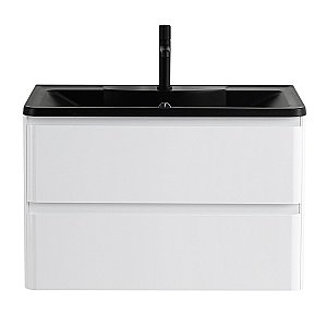 Тумба с раковиной BelBagno ALBANO 80 подвесная Bianco Lucido для ванной в интернет-магазине Sanbest