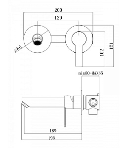 Cмеситель для раковины Agger Easy A3172244 черный матовый купить в интернет-магазине сантехники Sanbest