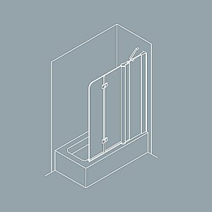 Шторка на ванну Koller Pool Waterfall Line QP96 150 матовая купить в интернет-магазине Sanbest