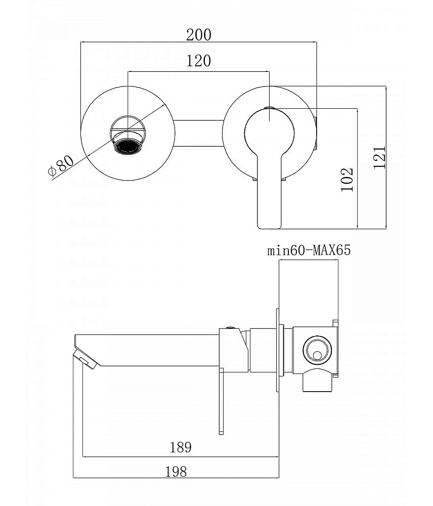 Cмеситель для раковины Agger Easy A3172244 черный матовый купить в интернет-магазине сантехники Sanbest