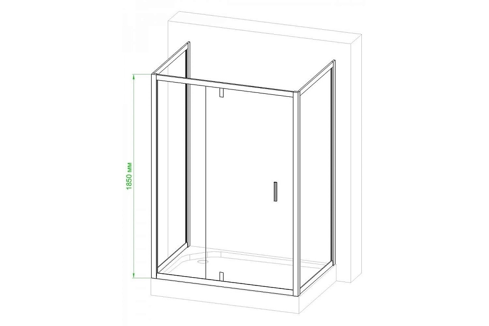 Душевой угол Royal Bath RB HV-C-CH-P 120x90 купить в интернет-магазине Sanbest