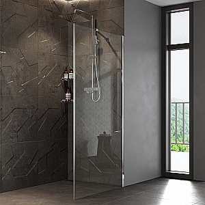 Душевое ограждение WasserKRAFT Aller 80 10H06-RP80 стекло прозрачное/профиль хром купить в интернет-магазине Sanbest