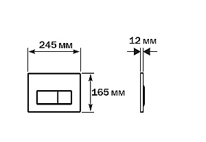 Унитаз подвесной Aquatek ПОЛАРИС AQ0700-01+INS-0000012+KDI-0000014+KKI-0000002 белый, безободковый, с крышкой микролифт, с инсталляцией и кнопкой хром матовый купить в интернет-магазине Sanbest