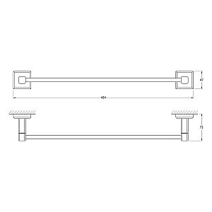 Полотенцедержатель ARTWELLE HAGEL 45 991245 купить в интернет-магазине сантехники Sanbest