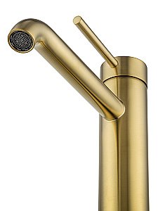 Смеситель для раковины высокий WONZON & WOGHAND STICK, Брашированное золото (WW-88239017- BG) купить в интернет-магазине сантехники Sanbest