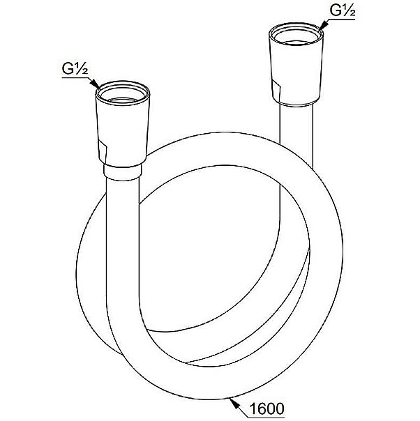 Душевой шланг Kludi Suparaflex 6107253-00 белый матовый купить в интернет-магазине сантехники Sanbest