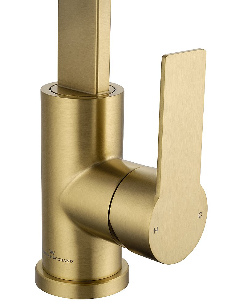 Смеситель для кухни WONZON & WOGHAND WW-AE4550-BG брашированное золото купить в интернет-магазине сантехники Sanbest