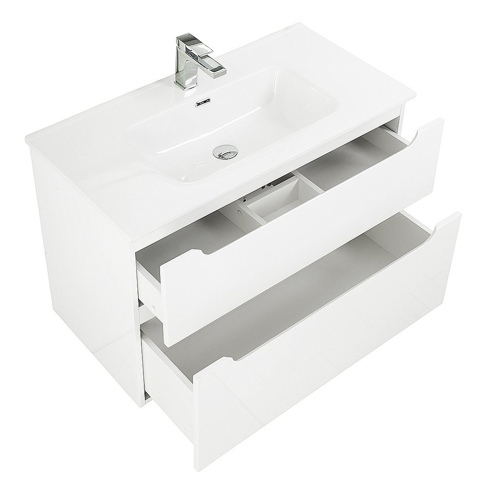 Тумба с раковиной Belbagno ETNA 101 BO белая для ванной в интернет-магазине Sanbest