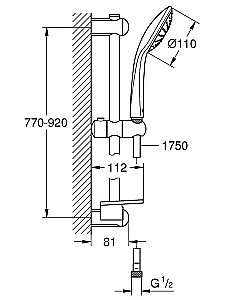 Душевая гарнитура Grohe Euphoria 27267001 купить в интернет-магазине сантехники Sanbest