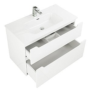 Тумба с раковиной Belbagno ETNA 101 BO белая для ванной в интернет-магазине Sanbest