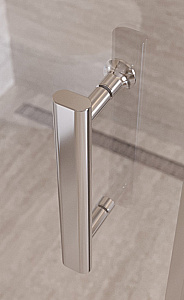 Душевой уголок BelBagno UNO-195-AHF-31-100/90-P-Cr стекло матовое/профиль хром купить в интернет-магазине Sanbest