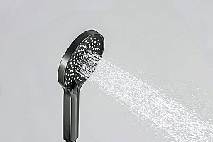 Душевая лейка Aquatek ЛУГАНО AQ2201BGM оружейная сталь купить в интернет-магазине сантехники Sanbest