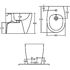 Биде Allen Brau Fantasy 4.11008.20 белое купить в интернет-магазине Sanbest