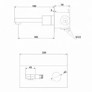 Смеситель для раковины Abber Rund AF8712G золото матовое купить в интернет-магазине сантехники Sanbest