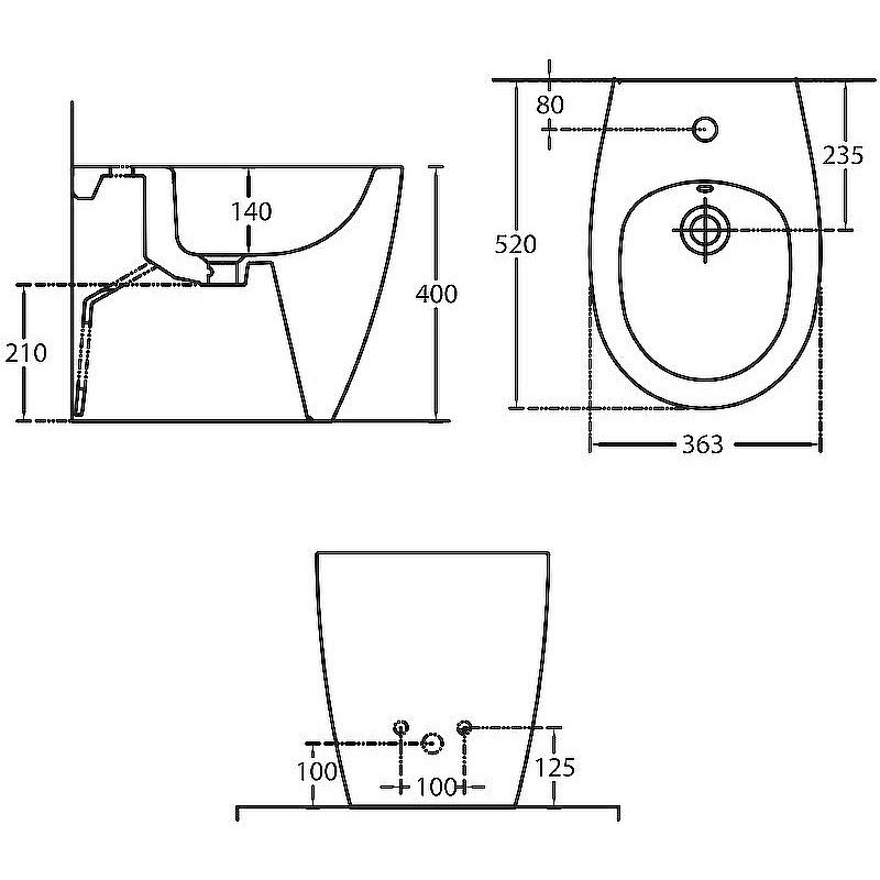 Биде Allen Brau Fantasy 4.11008.20 белое купить в интернет-магазине Sanbest