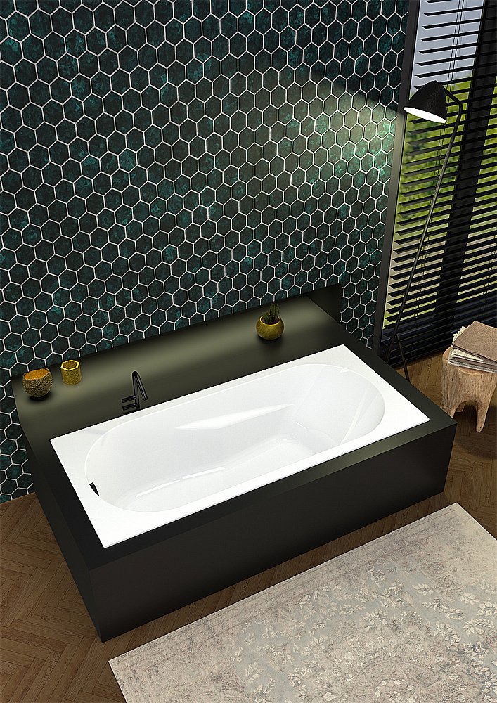 Акриловая ванна Riho Lazy 170x75 белая купить в интернет-магазине Sanbest