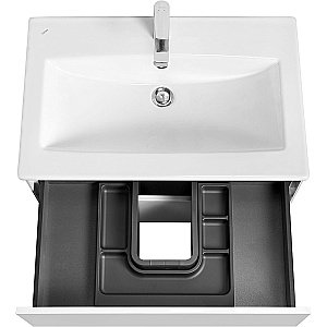 Тумба с раковиной Акватон Сохо 75 белая глянцевая для ванной в интернет-магазине Sanbest