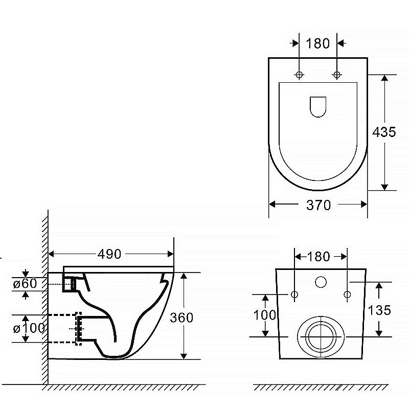 Инсталляция для унитаза Azario AZ-8010-1000 купить в интернет-магазине сантехники Sanbest