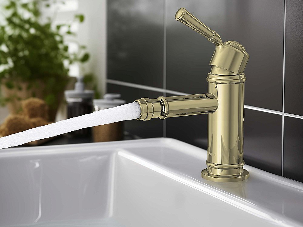 Смеситель для биде Aquatek Классик AQ1518PG золото полированное купить в интернет-магазине сантехники Sanbest