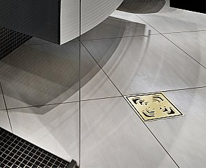 Душевой трап Pestan Confluo Standard 13000165 золото купить в интернет-магазине Sanbest