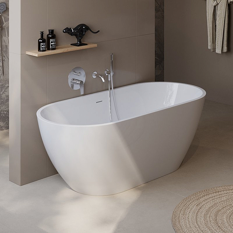Ванна акриловая BELBAGNO UNO 180х80 BB701-1800-800-K белая купить в интернет-магазине Sanbest