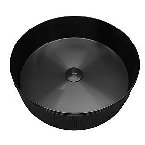 Раковина накладная ABBER Wasser Kreis 40 AF2411MB черная матовая купить в интернет-магазине Sanbest