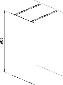 Душевое ограждение Ravak WALK-IN FREE ST 150/W SET-1200 Un стекло прозрачное/профиль хром купить в интернет-магазине Sanbest