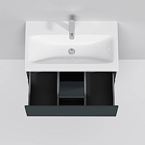 Тумба с раковиной AM.PM Gem 75 графит для ванной в интернет-магазине Sanbest