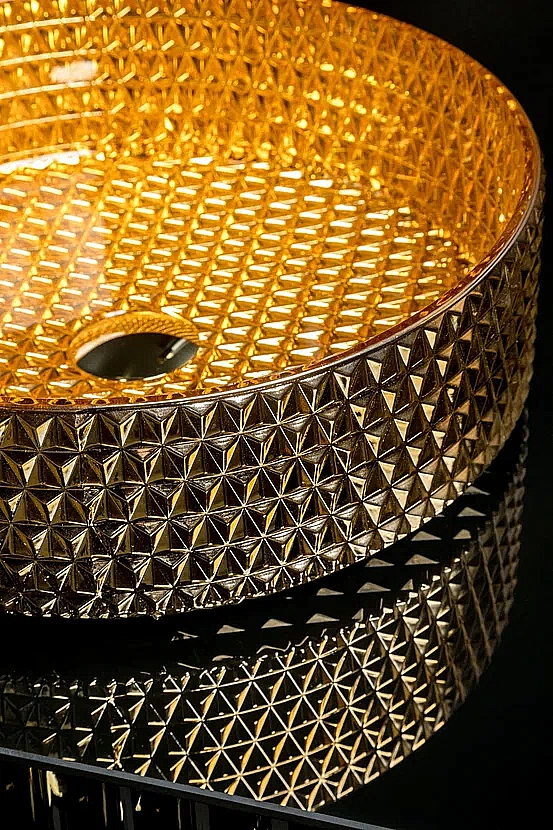 Раковина хрустальная Armadi Art Monaco 39 817-G золото купить в интернет-магазине Sanbest