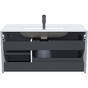 Тумба с раковиной Iddis Edifice 100 EDI10L0i95K светло-серая для ванной в интернет-магазине Sanbest