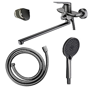Смеситель для ванны Azario Lursy AZ-K1749GR графит купить в интернет-магазине сантехники Sanbest