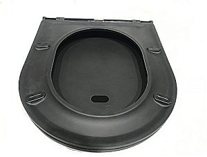 Унитаз подвесной CeramaLux 2197MB черный матовый безободковый, с крышкой микролифт купить в интернет-магазине Sanbest