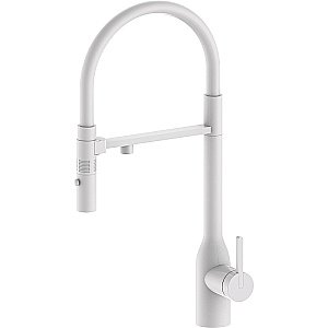 Смеситель для кухни Paulmark Magneto One Ma213188-WH белый матовый купить в интернет-магазине сантехники Sanbest