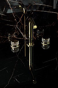 Смеситель для раковины Boheme AURA 152-G-A золото купить в интернет-магазине сантехники Sanbest