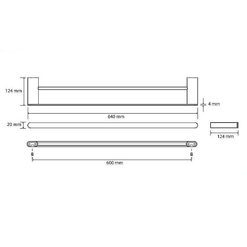 Полотенцедержатель Bemeta Organic Black 167104050 черный матовый купить в интернет-магазине сантехники Sanbest