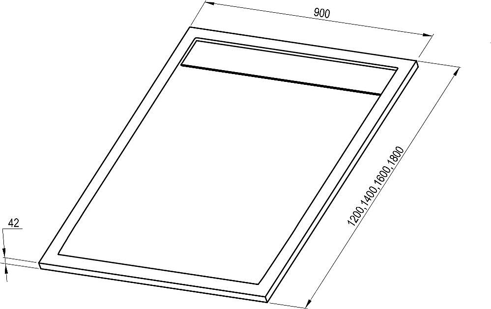 Душевой поддон Ravak SANDSTONE PRO 160x90 XA03S743010 черный купить в интернет-магазине Sanbest
