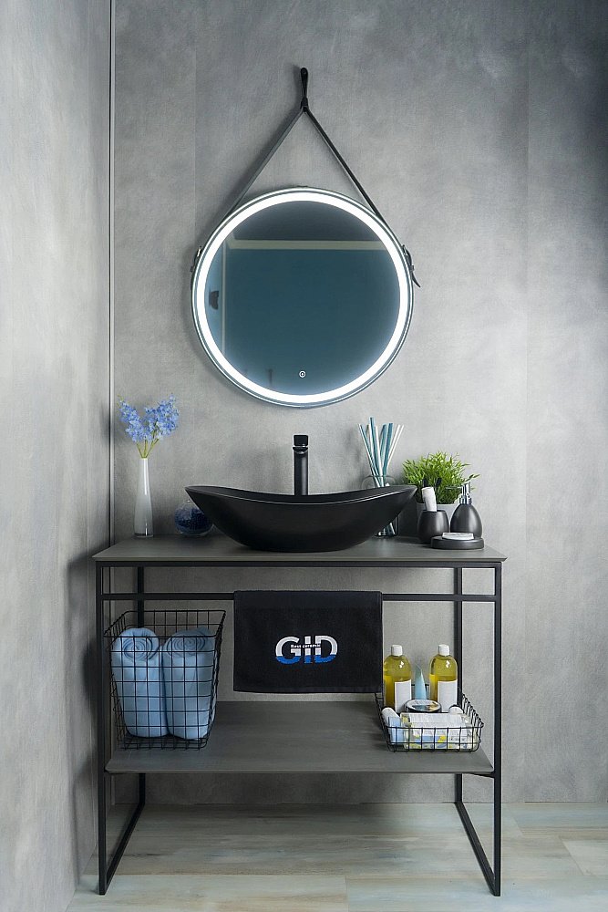 Раковина накладная Gid Lago 61 Bm9811 53337 черная матовая купить в интернет-магазине Sanbest