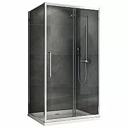 Душевой уголок ABBER Schwarzer Diamant AG30140H-S85 140x85 стекло прозрачное/профиль хром купить в интернет-магазине Sanbest