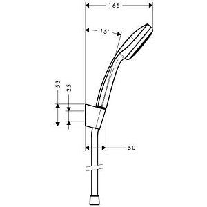 Душевая гарнитура Hansgrohe Croma 27575000 купить в интернет-магазине сантехники Sanbest