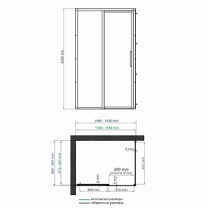 Душевой уголок WasserKRAFT Lopau 32S07L 120х90 стекло прозрачное/профиль серебро купить в интернет-магазине Sanbest