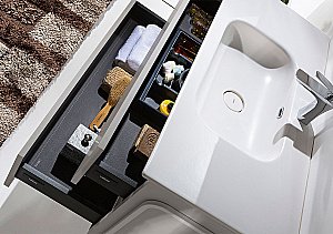 Тумба с раковиной и столешницей Armadi Art Vallessi 120 КАШЕМИР матовый для ванной в интернет-магазине Sanbest