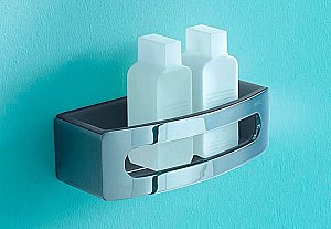 Полка KEUCO ELEGANCE 11658010001 24 хром/антрацит купить в интернет-магазине сантехники Sanbest