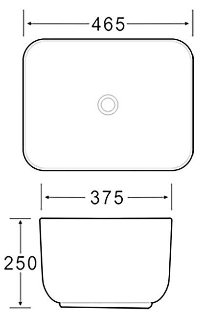 Раковина SantiLine 46,5 SL-1112MG серая матовая купить в интернет-магазине Sanbest