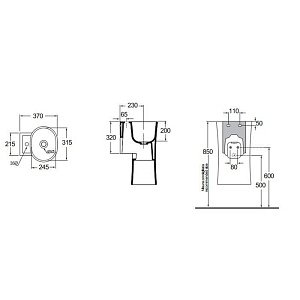 Раковина AZZURRA Nativo NAT200/0bi*0 35 белая купить в интернет-магазине Sanbest