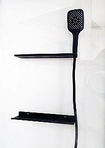 Душевая кабина Esbano ESM-QUADRO-90 стекло прозрачное/профиль черный купить в интернет-магазине Sanbest