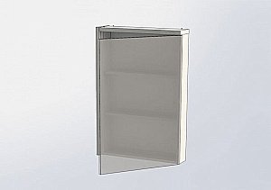 Зеркальный шкаф Aquanet Фостер 60 купить в интернет-магазине сантехники Sanbest