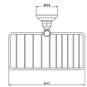Мыльница Nicolazzi Accessori Classica 1493CR хром купить в интернет-магазине сантехники Sanbest