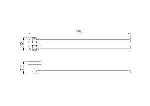 Полотенцедержатель поворотный WONZON & WOGHAND EASY, Хром (WW-8131) купить в интернет-магазине сантехники Sanbest