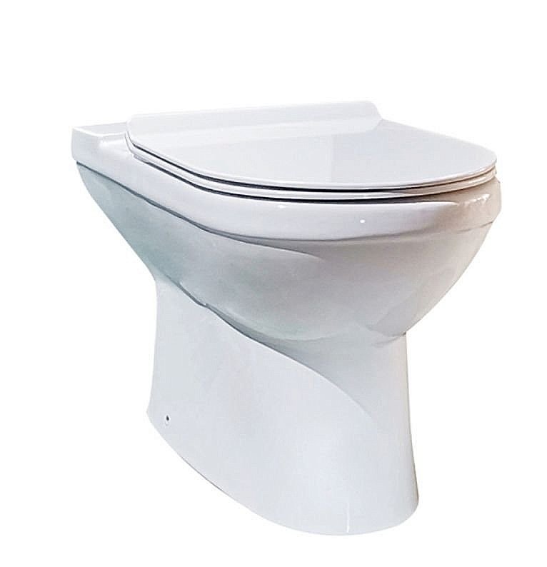 Унитаз-компакт Bravat NEW MOON CX2164W с бачком, с крышкой микролифт купить в интернет-магазине Sanbest