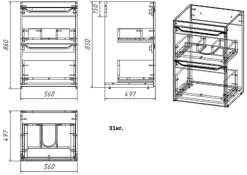 Инсталляция для унитаза Azario AZ-8010-1000 купить в интернет-магазине сантехники Sanbest